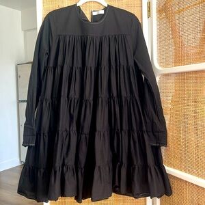 Merlette Soliman Cotton Dress Black Size Small